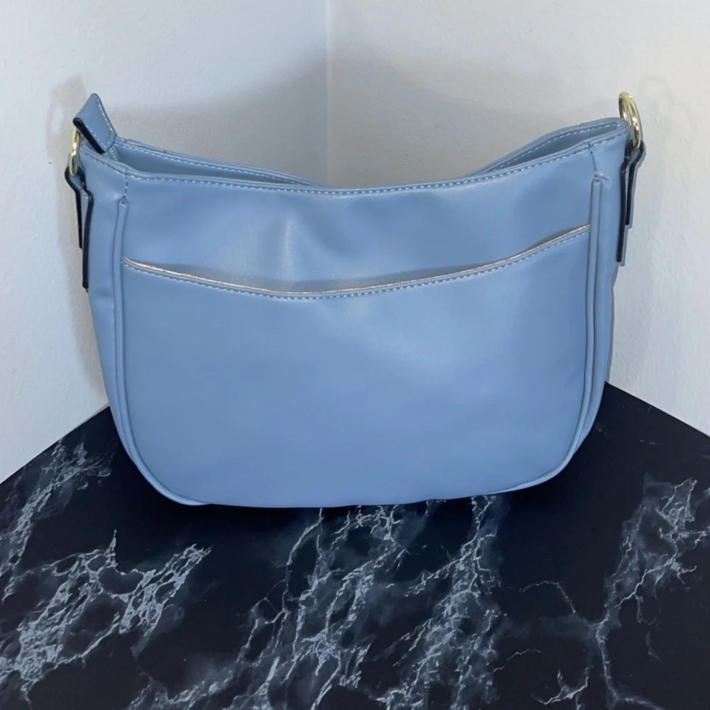 Women’s Handbags VERA NEW YORK Rita Hobo Bag Denim Blue NEW